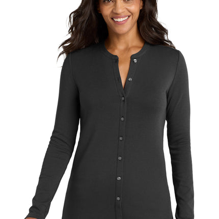 Custom Port Authority Women's Button-Front Cardigan