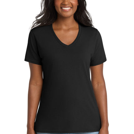 Custom Port & Co Women's V-Neck Tee
