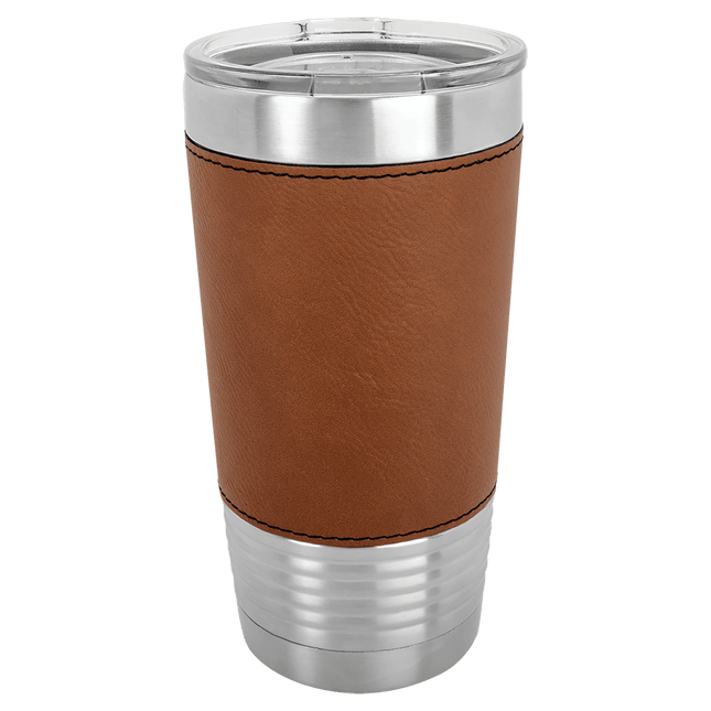 Engraved Leatherette Grip Tumbler 20 oz